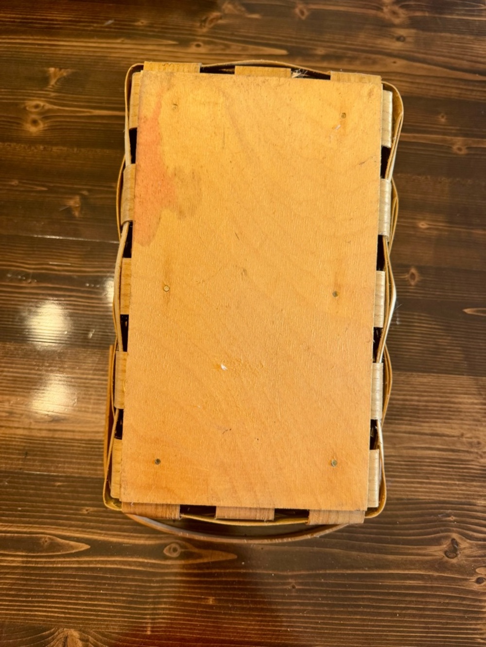 Vintage Peterboro Basket Co. Large Handled Slanted Vegetable Basket - Picture 6 of 9